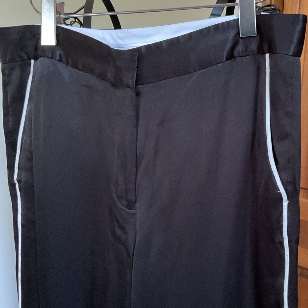 DKNY Elegant Black Wide-Leg Pants, 10 - Picture 3 of 8